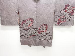 未使用品　本総絞り 菊唐草模様絵羽織